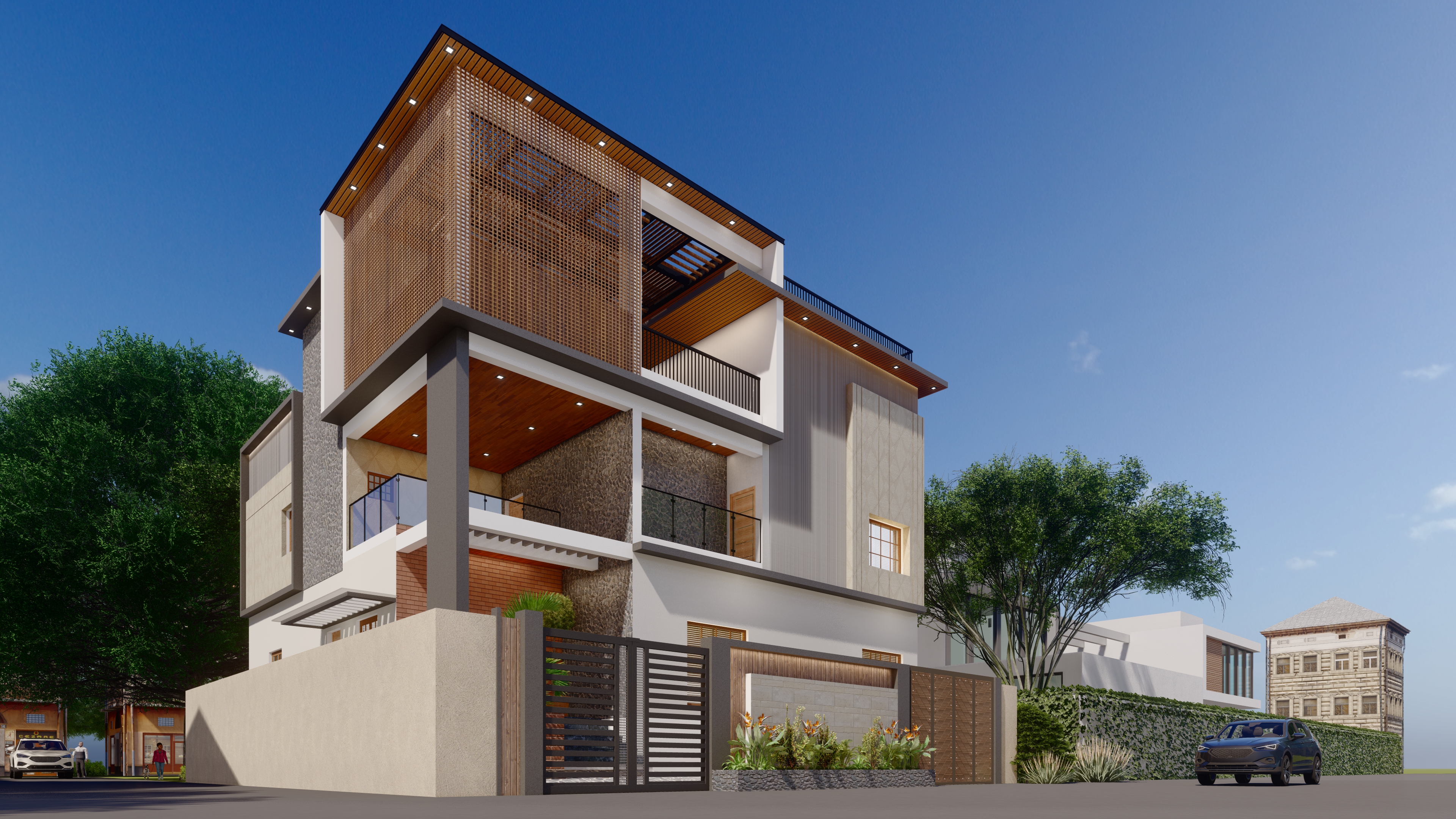 Architectural 3D floor plan and interior layout in Madurai